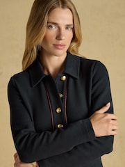 Joules Jemima Navy Jacquard Dress - Image 3 of 7