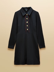 Joules Jemima Navy Jacquard Dress - Image 7 of 7