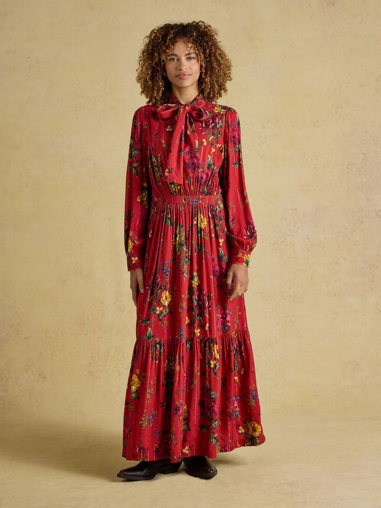Joules Everly Tie Neck Dress - صورة 1 من 6 Joules Everly Tie Neck Dress - صورة 1 من 6