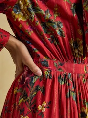 Joules Everly Tie Neck Dress - صورة 3 من 6