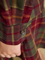 Joules Louise Red Check Cord Dress - Image 5 of 8