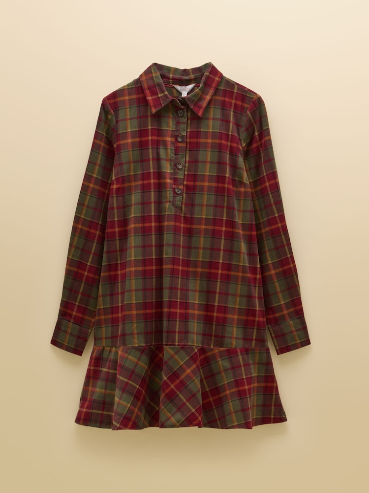 Joules Louise Red Check Cord Dress - Image 8 of 8 Joules Louise Red Check Cord Dress - Image 8 of 8