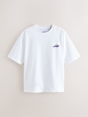 White Wacky Races Relaxed Fit Graphic T-Shirt - Image 5 of 8