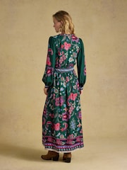 Joules Cressida Green Placement Maxi Dress - Image 2 of 8