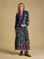 Joules Cressida Green Placement Maxi Dress - Image 6 of 8