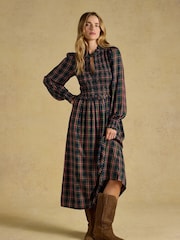 Joules Emilie Smocked Midi Dress - 5 paveikslėlis iš 7