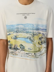 White Golf Print Volkswagen Graphic T-Shirt - Image 3 of 8