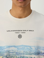 White Golf Print Volkswagen Graphic T-Shirt - Image 4 of 8