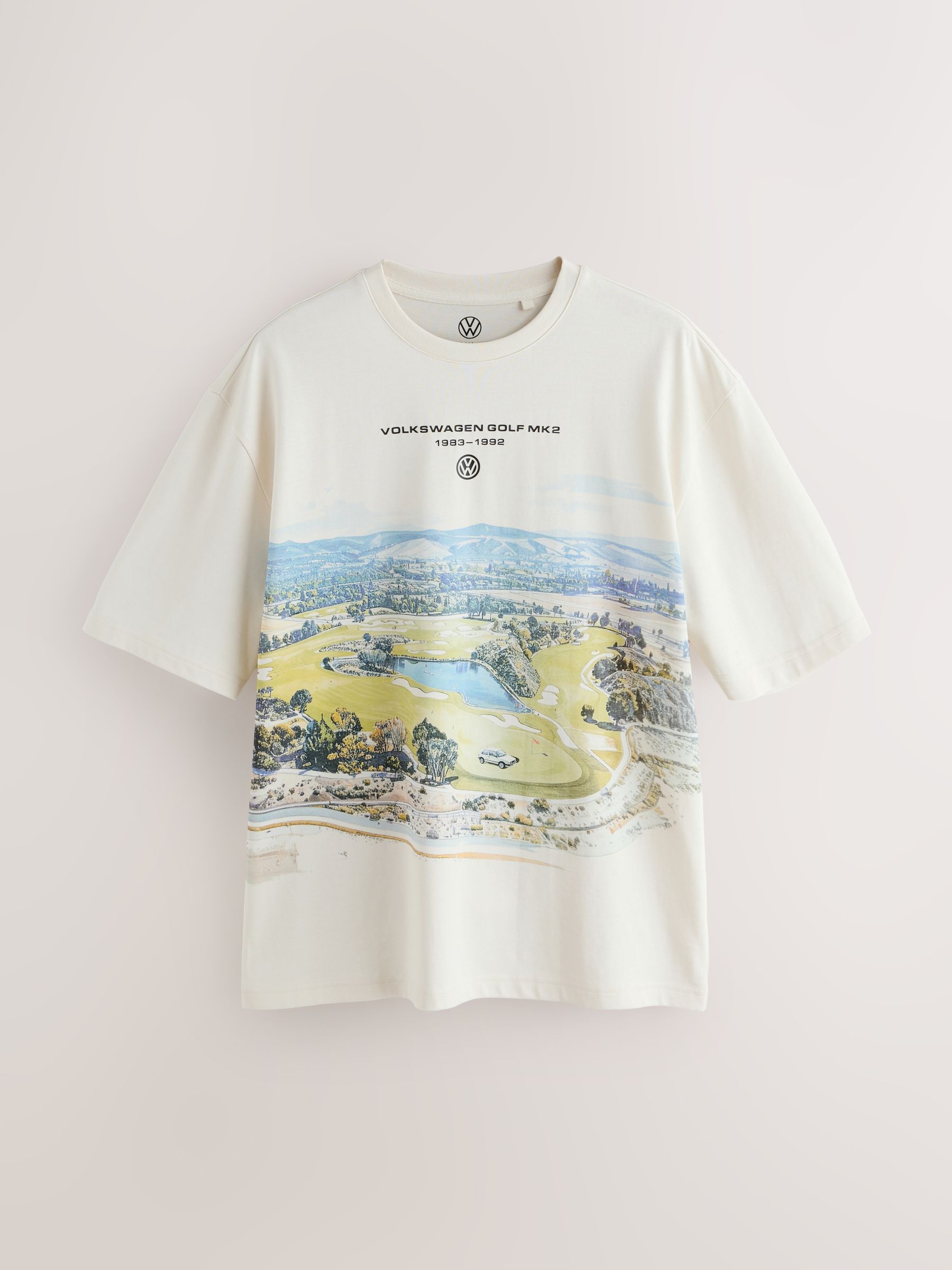 Buy White Golf Print Volkswagen Graphic T-Shirt from Next USA