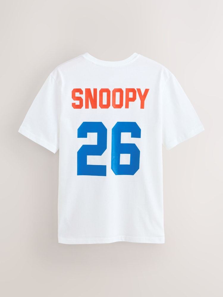 White Snoopy Football T-Shirt - Image 1 of 4
