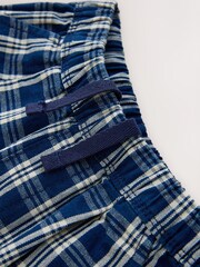 Dark Blue Grid Check - جينز بتصميم واسع (3 شهور-7 سنوات) - Image 4 of 4