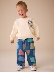 Mid Blue Shapes Wide Fit Jeans (3mths-7yrs) - Image 2 of 8