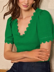 X2 Green and White - Love & Roses T 裇 - 圖片 5/7