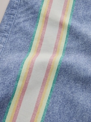 Blue/Ecru Stripe Chino Barrel Leg Trousers - Image 9 of 9