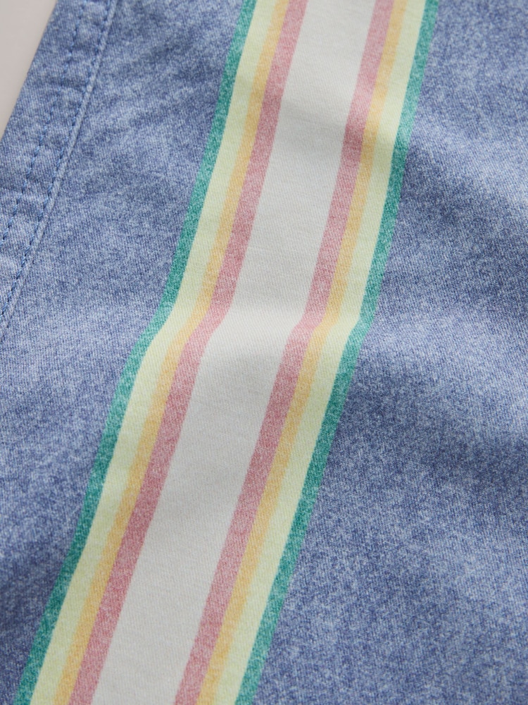 Blue/Ecru Stripe Chino Barrel Leg Trousers - Image 9 of 9