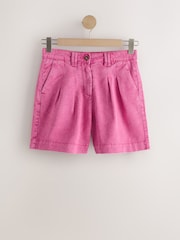 Washed Pink Chino Shorts - Image 6 of 8