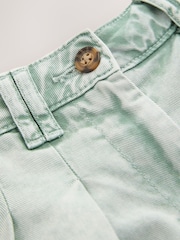 Washed Green Chino Shorts - Image 5 of 6