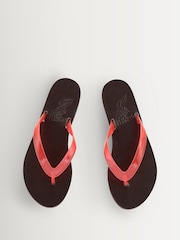 Ancient Greek Sandals Red Saionara Jelly Leather Sole Flip Flops - Image 4 of 4