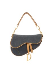 Christian Dior Blue Saddle Pre-Loved Shoulder Bag - Image 1 of 7