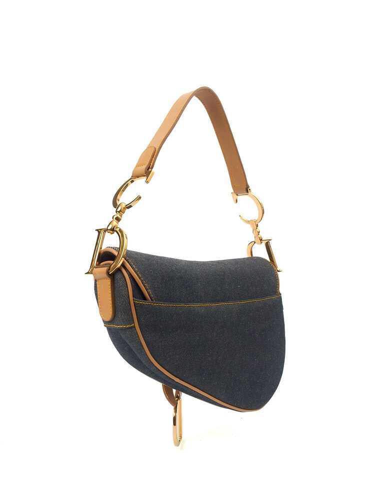 Christian Dior Blue Saddle Pre-Loved Shoulder Bag - Image 2 of 7 Christian Dior Blue Saddle Pre-Loved Shoulder Bag - Image 2 of 7