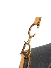 Christian Dior Blue Saddle Pre-Loved Shoulder Bag - Image 5 of 7