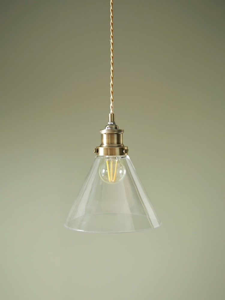 Laura Ashley Brass Isaac Easy Fit Shade Ceiling Light - Image 2 of 4 Laura Ashley Brass Isaac Easy Fit Shade Ceiling Light - Image 2 of 4