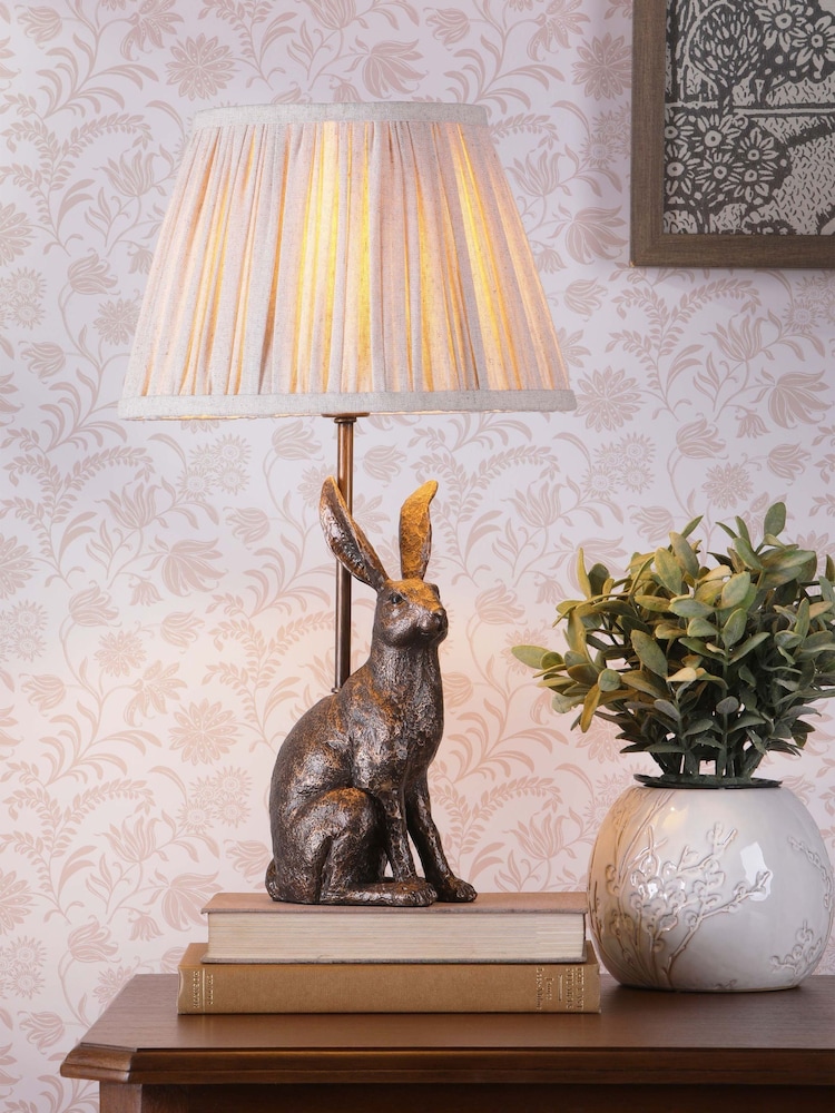 Laura Ashley Bronze Hare Table Lamp - Image 1 of 6 Laura Ashley Bronze Hare Table Lamp - Image 1 of 6