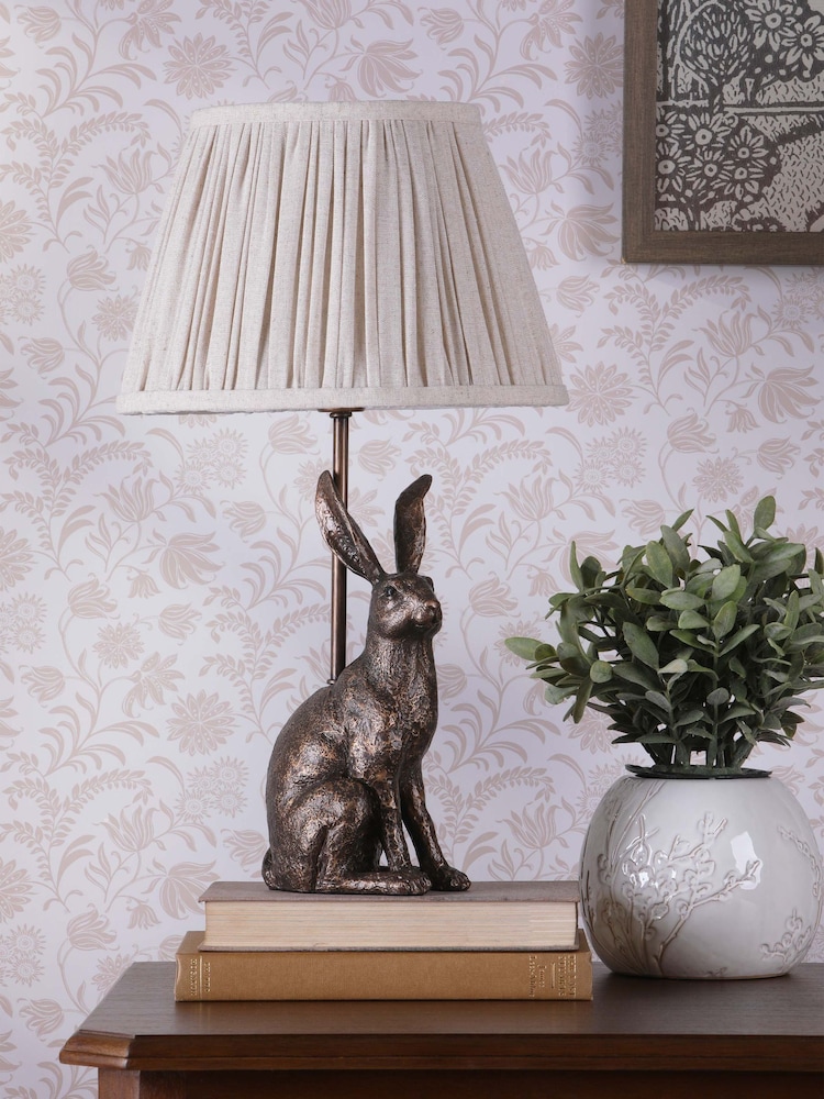 Laura Ashley Bronze Hare Table Lamp - Image 2 of 6 Laura Ashley Bronze Hare Table Lamp - Image 2 of 6