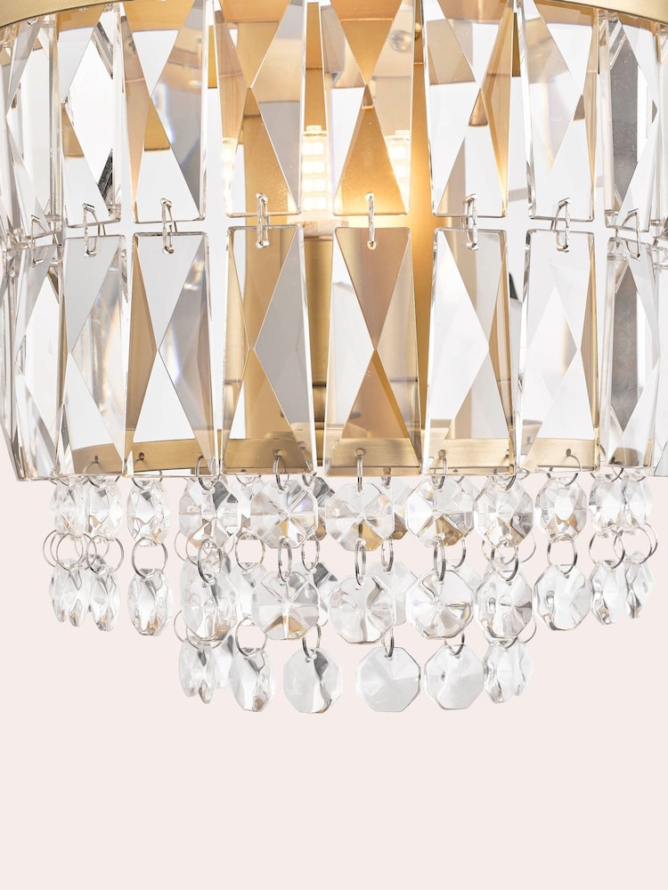 Laura Ashley Brown Rhosill Wall Light - Image 2 of 5