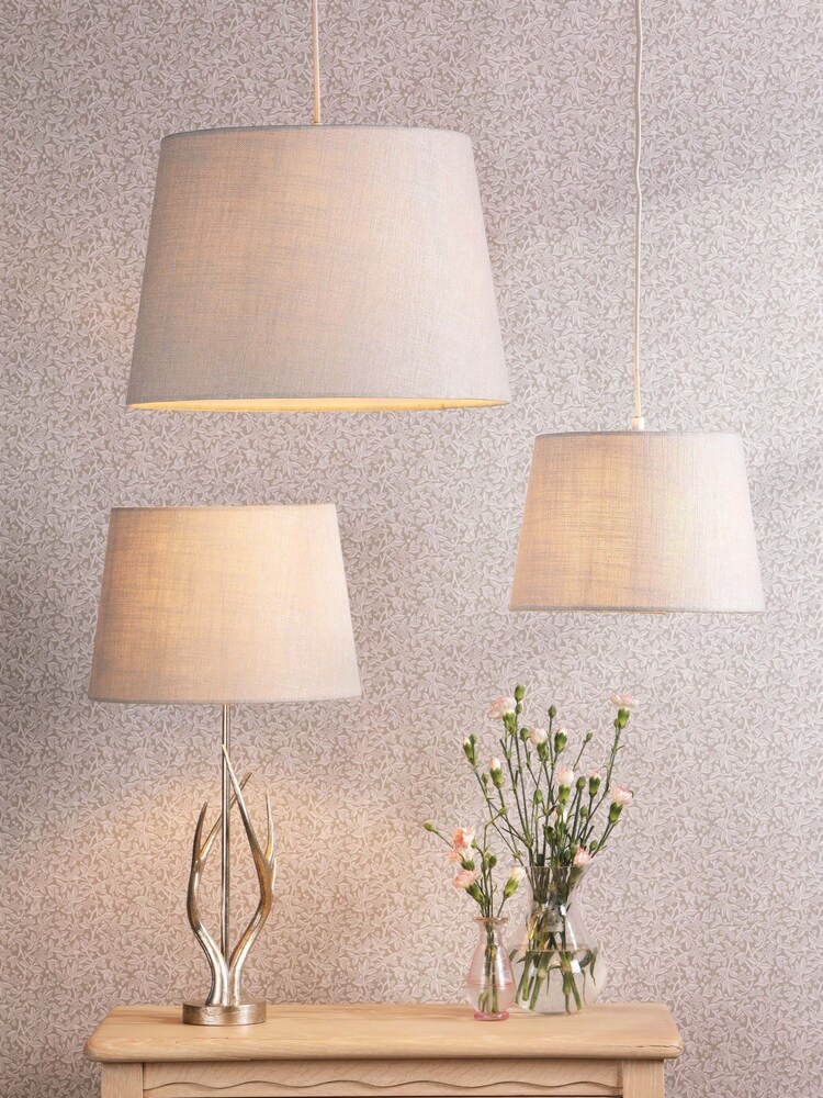 Laura Ashley Natural Bacall Linen Easyfit Lamp Shade - Image 1 of 5 Laura Ashley Natural Bacall Linen Easyfit Lamp Shade - Image 1 of 5