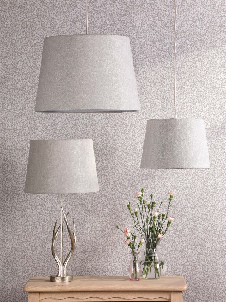 Laura Ashley Natural Bacall Linen Easyfit Lamp Shade - Image 2 of 5 Laura Ashley Natural Bacall Linen Easyfit Lamp Shade - Image 2 of 5