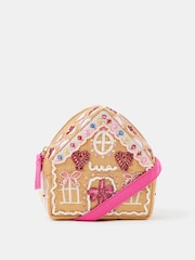 Angels By Accessorize Girls Embellished Gingerbread House Bag - Imagen 1 de 3
