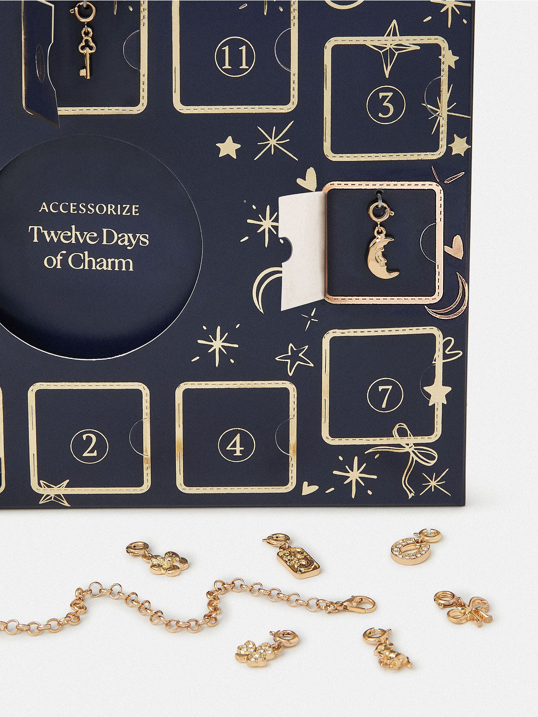 Buy Accessorize Gold 12 Days of Charm Christmas Advent Calendar from ...