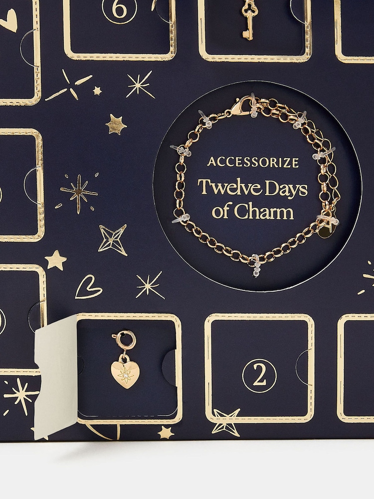 Accessorize Gold 12 Days of Charm Christmas Advent Calendar - Image 2 of 2