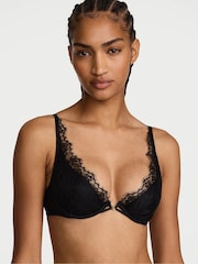 Victoria's Secret Black Plunge Lace Bra - Image 1 of 2
