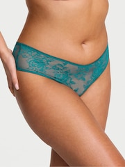 Victoria's Secret True Teal Blue Cheeky Charm Lace Knickers - Image 2 of 2