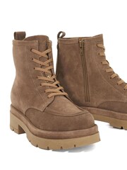 Dune London Brown Pennington Ankle Boots - Image 6 of 6