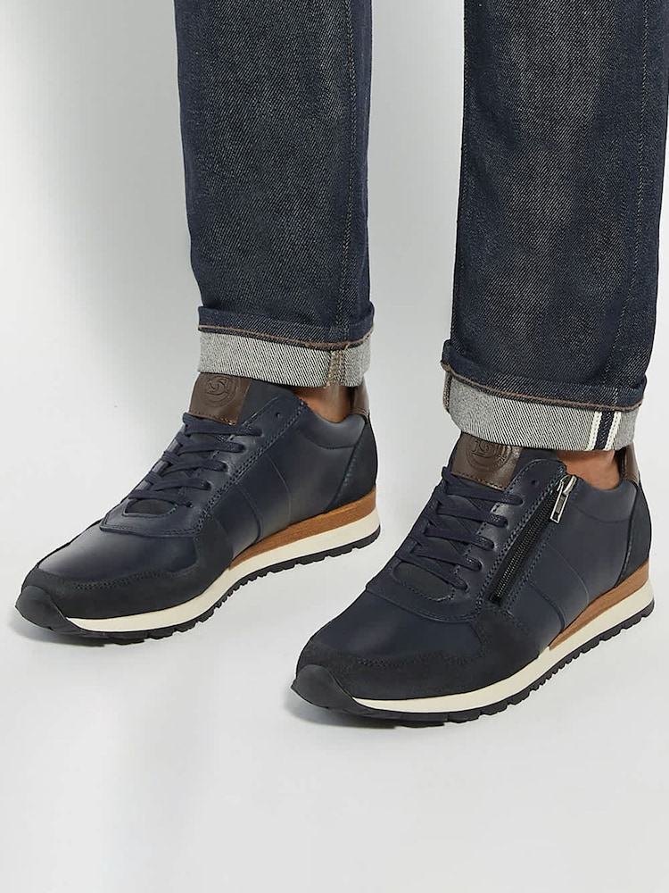 Dune London Black Thame Wide Fit Trainers - Image 1 of 6