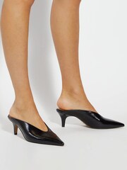Dune London Black Decisive Mules - Image 1 of 6