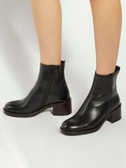 Dune London Black Peline Ankle Boots - Image 1 of 6
