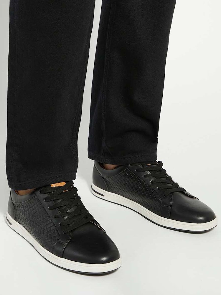 Dune London Black Tezzy Weave Wf Trainers - Image 1 of 6 Dune London Black Tezzy Weave Wf Trainers - Image 1 of 6
