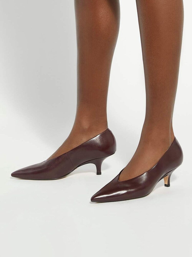 Dune London Red Audio Court Shoes - Image 1 of 6 Dune London Red Audio Court Shoes - Image 1 of 6