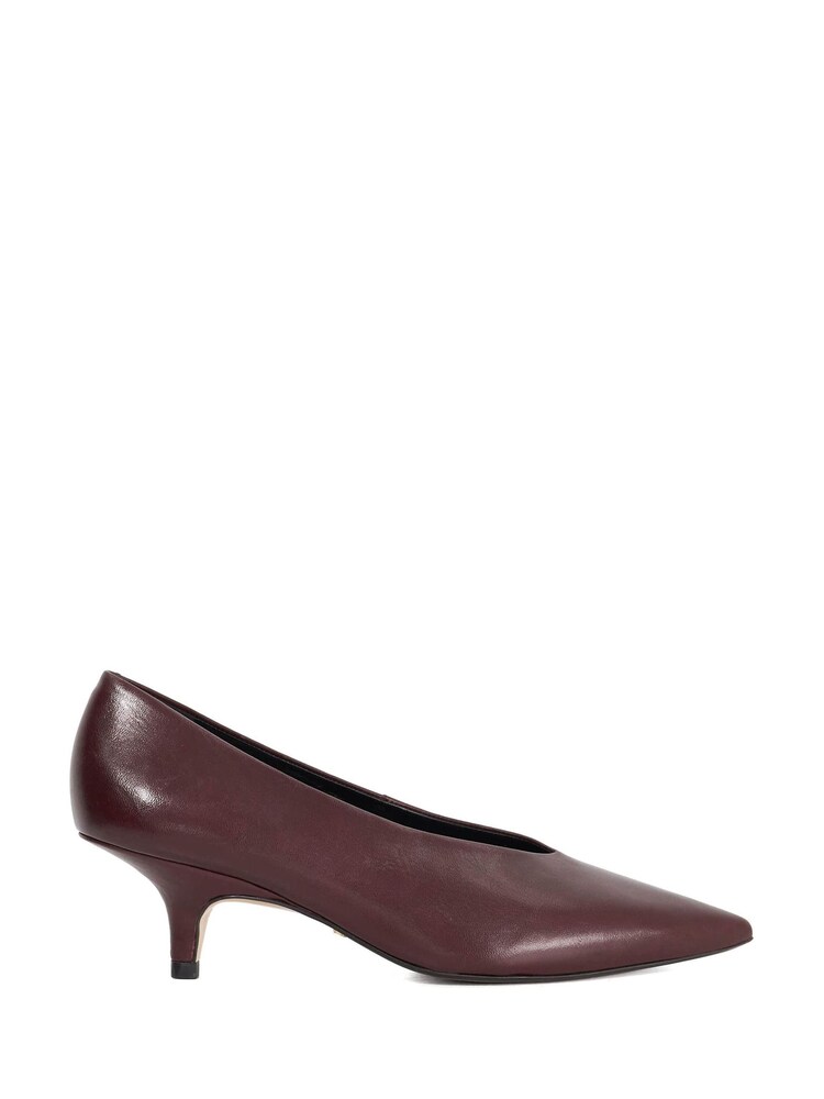 Dune London Red Audio Court Shoes - Image 2 of 6