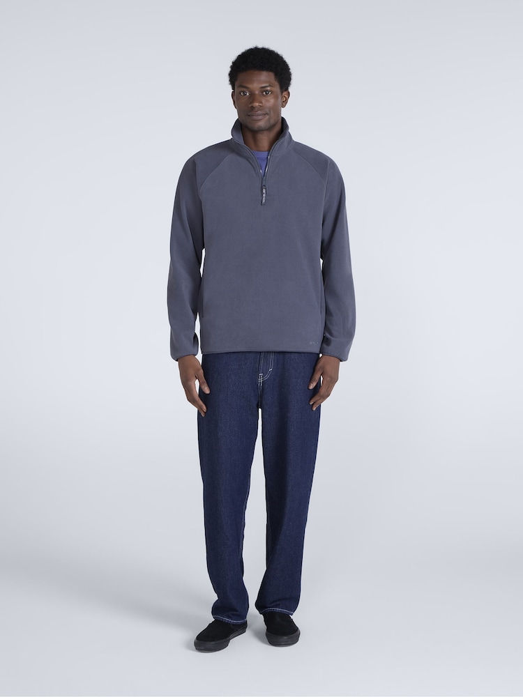 Azul - Casaco de lã polar Animal Stockholm com meio zíper - Imagem 2 de 4