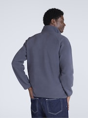 Azul - Casaco de lã polar Animal Stockholm com meio zíper - Imagem 3 de 4