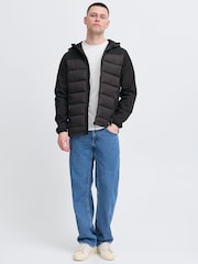 Blend Black Hybrid Puffer Coat - Image 3 of 5