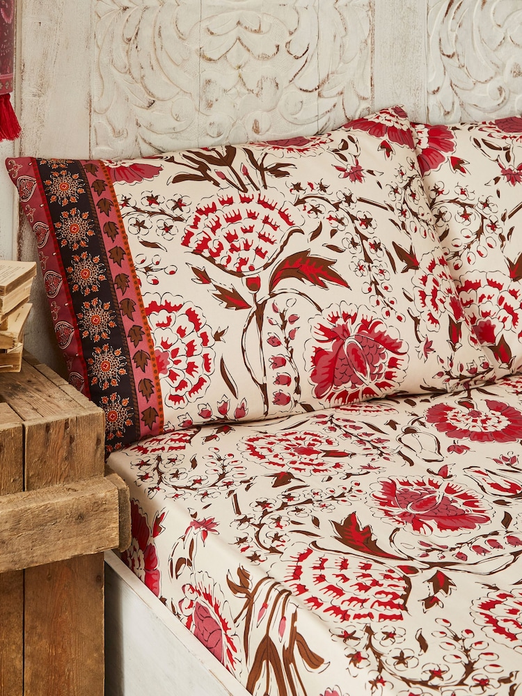 Joe Browns Cream Floral Bohemia Border Print Matching Bedding - Image 2 of 3 Joe Browns Cream Floral Bohemia Border Print Matching Bedding - Image 2 of 3