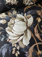 Joe Browns Black Midnight Bloom Cotton Sateen Reversible Duvet Set - Image 5 of 6
