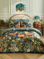 Joe Browns Green Forest Oasis Cotton Sateen Reversible Duvet Set - Image 1 of 6