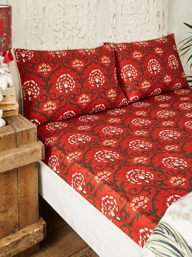Joe Browns Red Serene Bohemian Matching Bedding - Image 1 of 3 Joe Browns Red Serene Bohemian Matching Bedding - Image 1 of 3